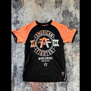 American Fighter Black and Orange T-Shirt